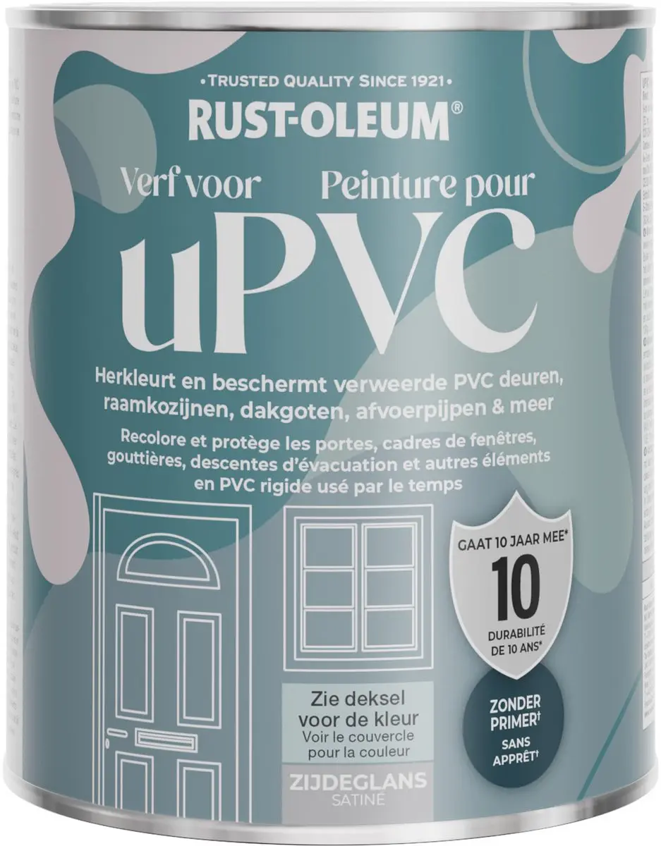 Rust-Oleum Verf PVC Zijdeglans Schemerblauw 750ml