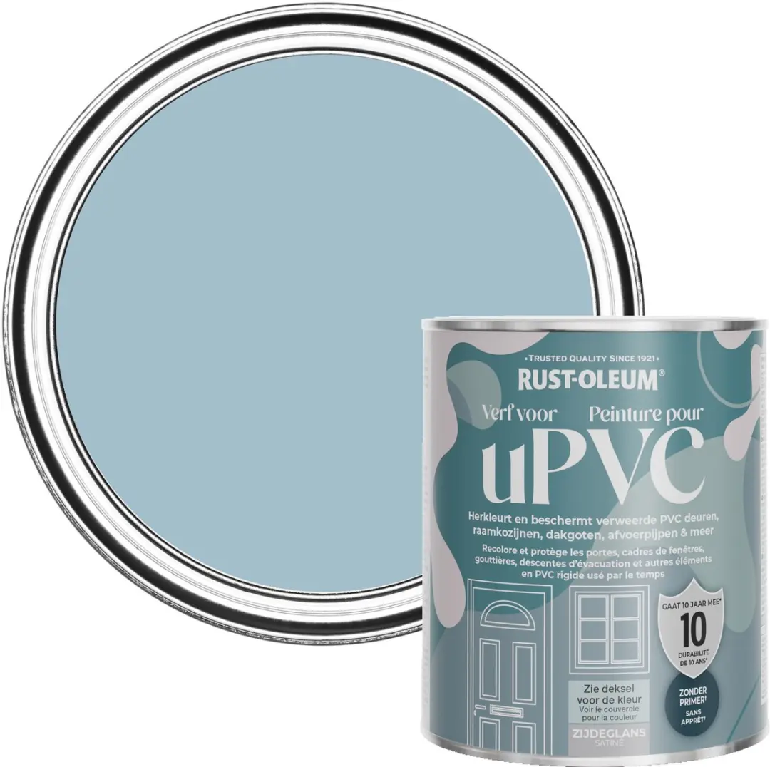 Rust-Oleum Verf PVC Zijdeglans Schemerblauw 750ml