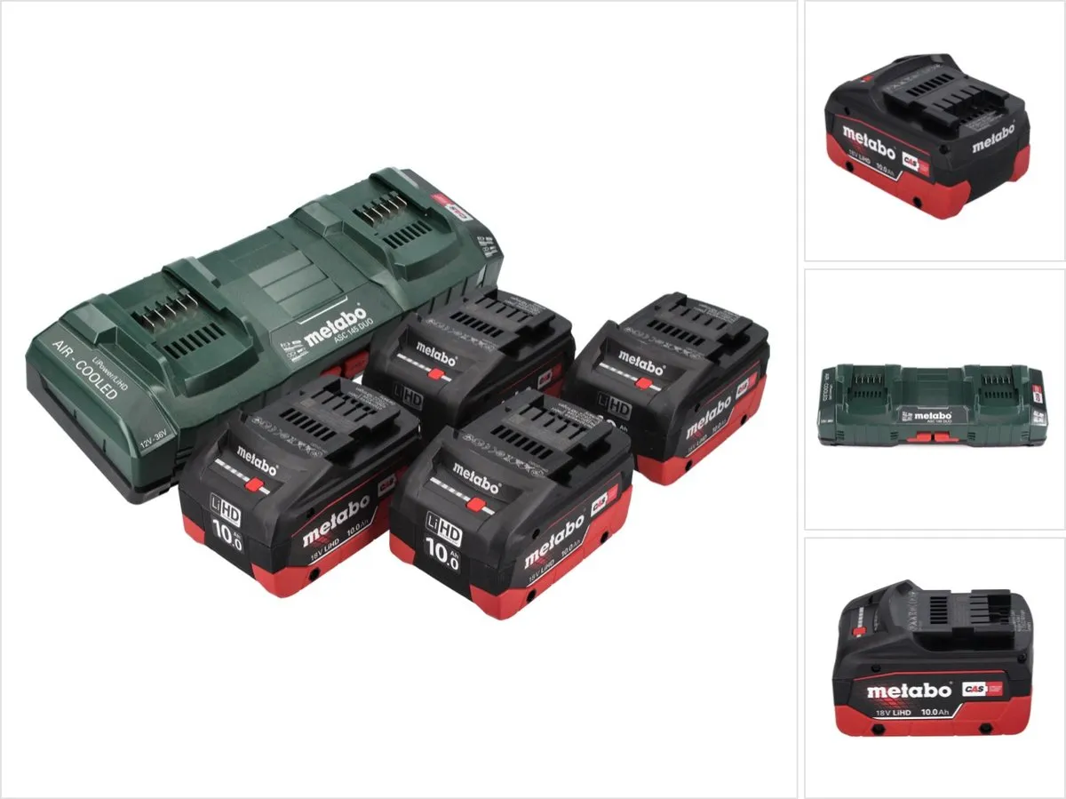 Metabo 18V Basisset 4x 10Ah LiHD CAS