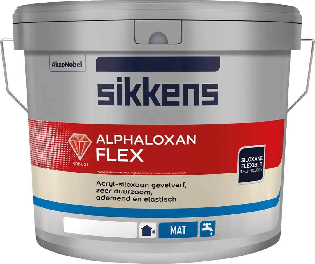 Sikkens Alphaloxan Flex Afwerkingslaag 10L - Wit