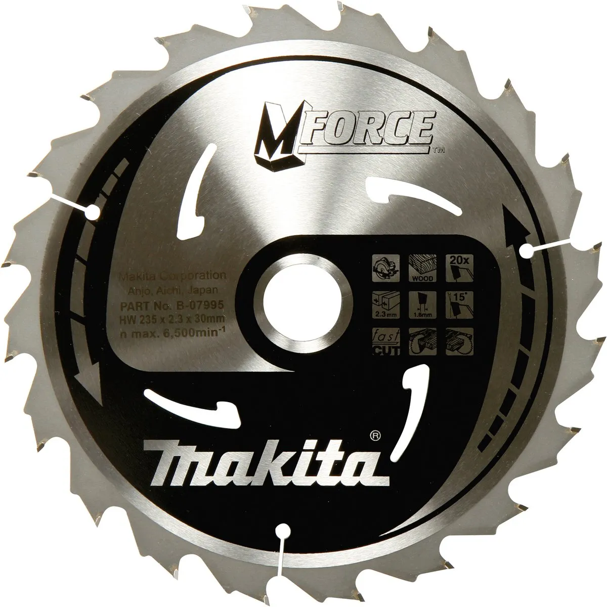 Makita M-Force HM Zaagblad Ø165mm 24T - Hout