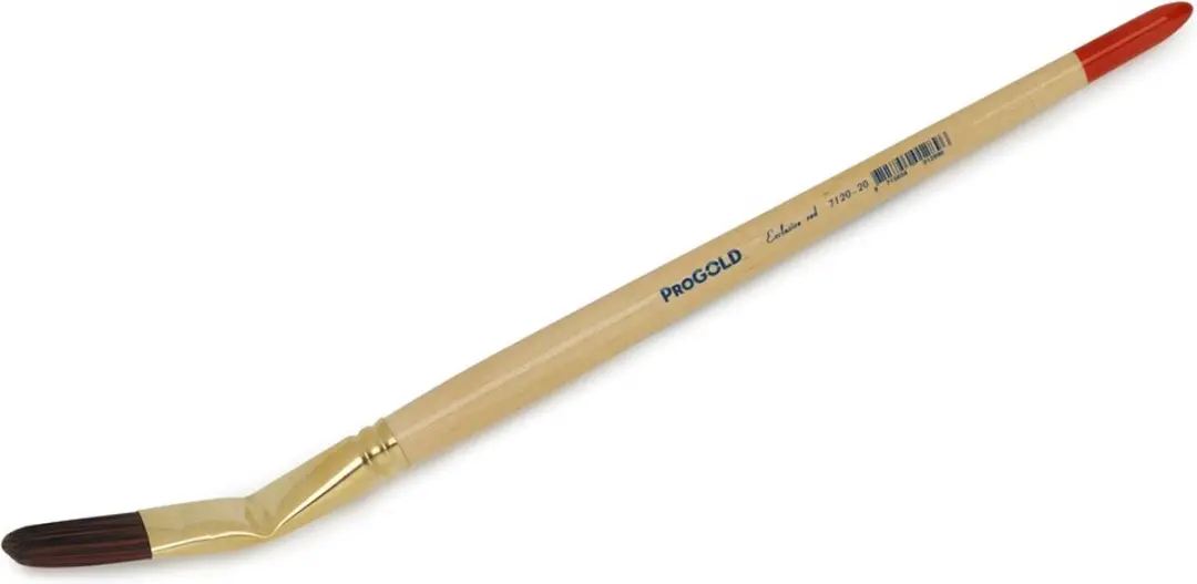 ProGold 7120-20 Gebogen Lyon Penseel - Zwart