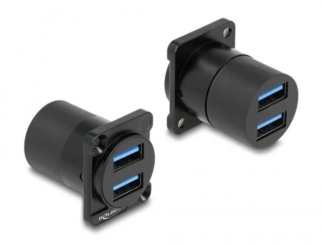 Delock USB-A D-type Module 2x