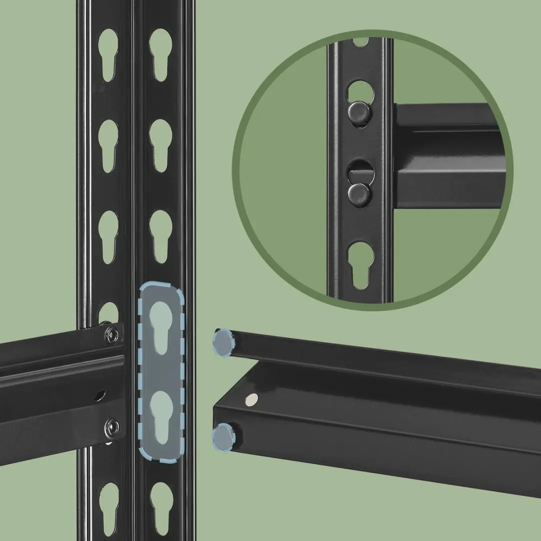 Songmics Stellingkast 5 Lagen - Max 875 kg - Rustiek bruin/Zwart - afbeelding 6 van 6
