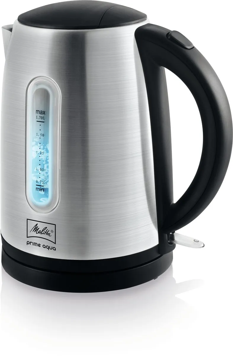 Melitta Prime Aqua Waterkoker 1,7L 2200W RVS/Zwart