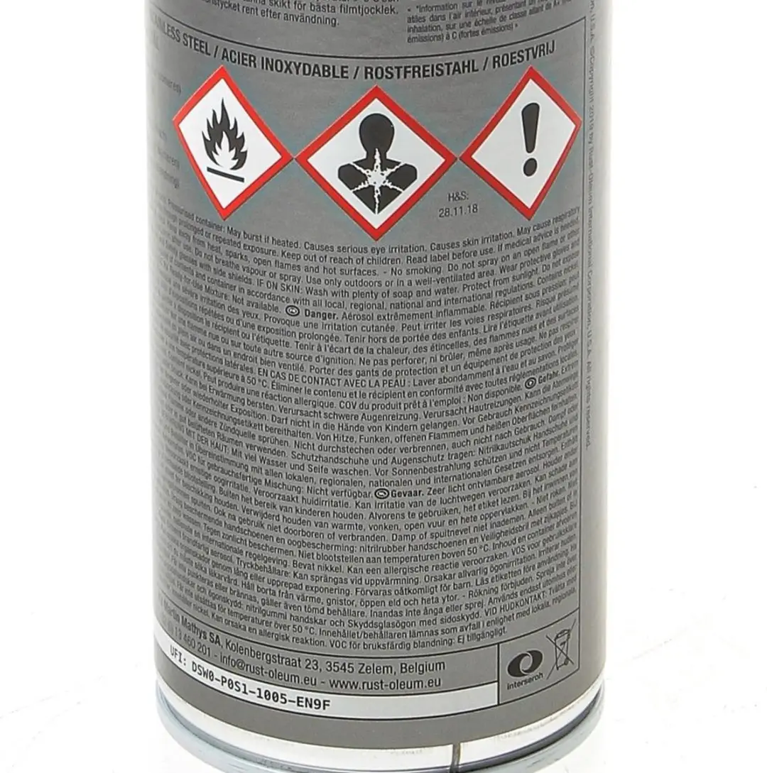 Rust-Oleum 2116 RVS Metallic Lak Spuitbus 500ml