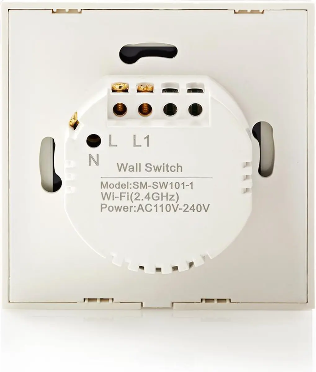 Nedis SmartLife Wandschakelaar 1000W - Glas - Wit - afbeelding 6 van 6