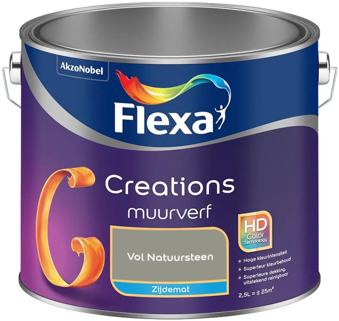 Flexa Creations Muurverf Zijdemat Vol Natuursteen 2,5L