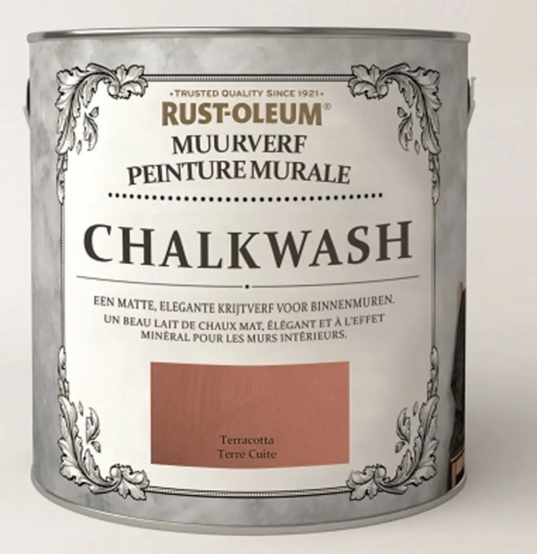 Rust-Oleum Chalkwash Muurverf 1L - Toscaans Olijfgroen