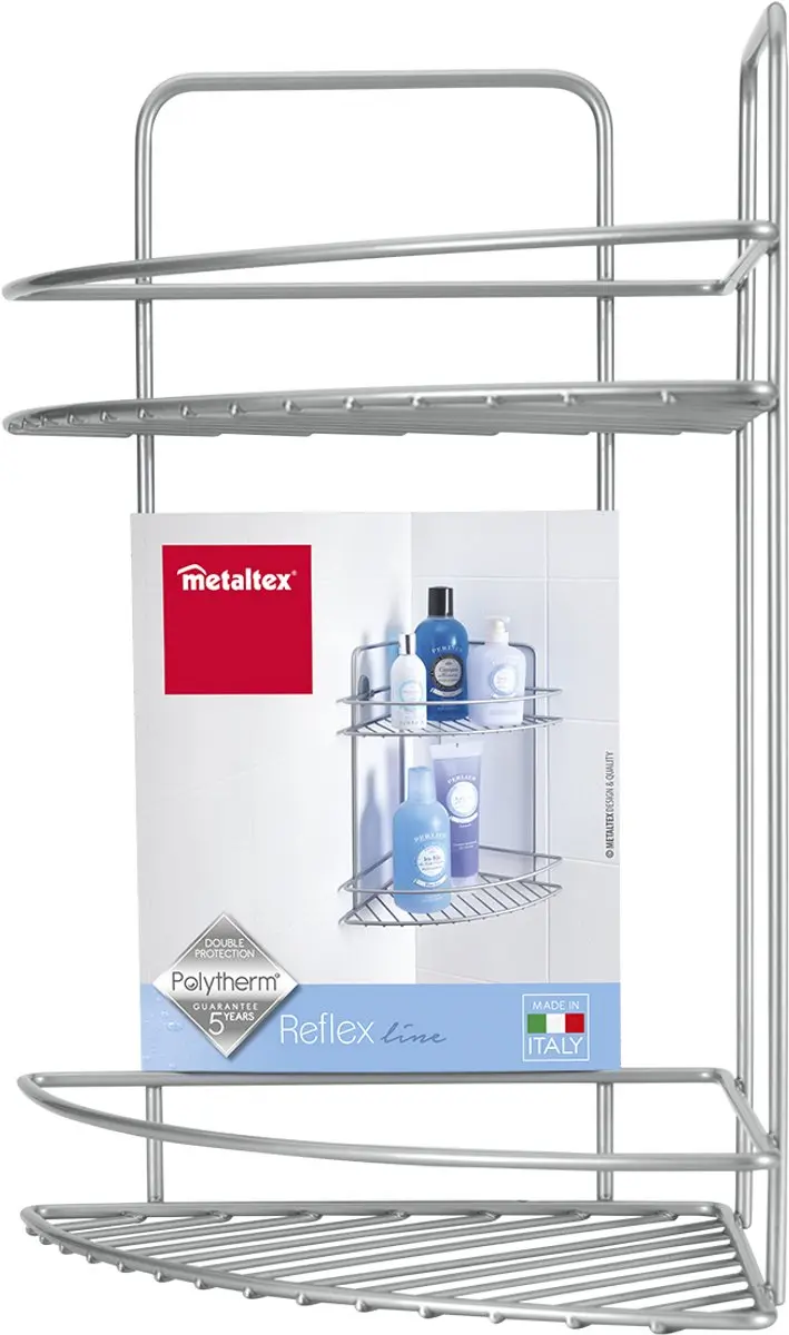 Metaltex Reflex Doucherek 2 Etages 404213 - Zilvergrijs - afbeelding 6 van 6