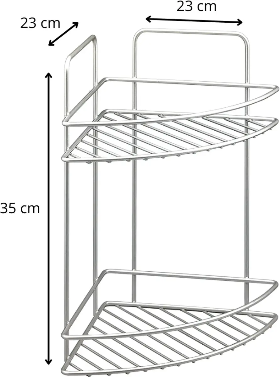 Metaltex Reflex Doucherek 2 Etages 404213 - Zilvergrijs - afbeelding 3 van 6