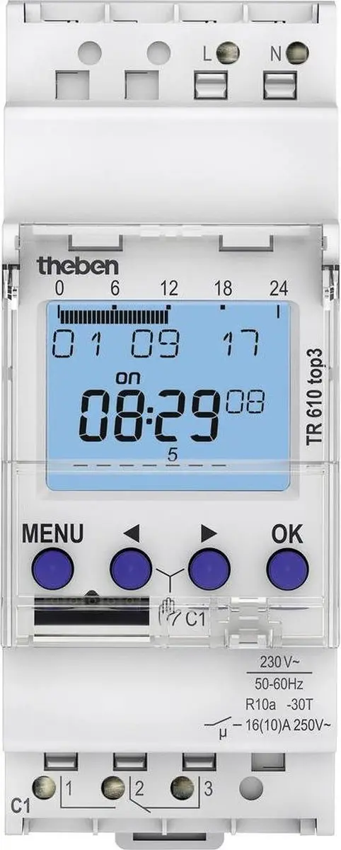 Theben TR610 Digitale 1-Kanaals Timer