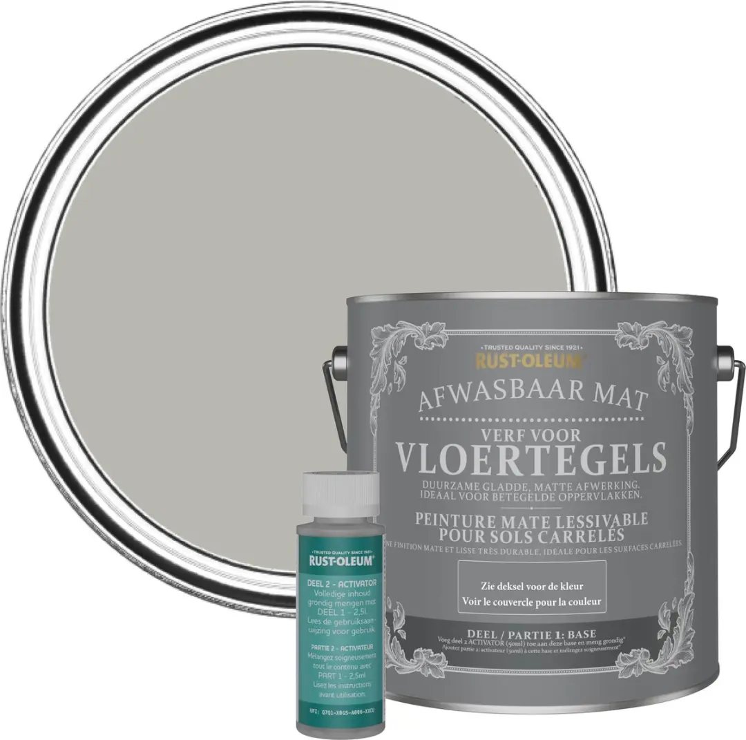 Rust-Oleum Grijs Boom Vloertegelverf 2,5L