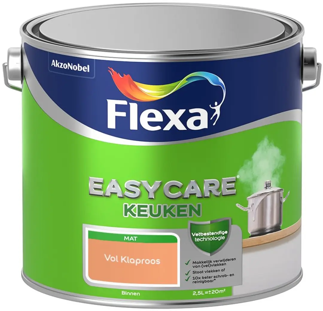 Flexa Easycare Keuken Vol Klaproos Mengverf 2,5L