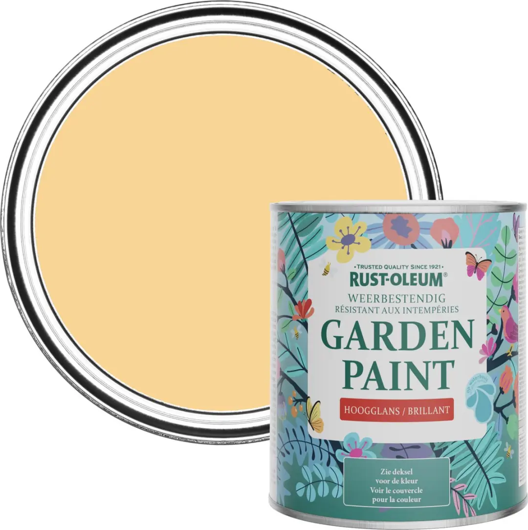 Rust-Oleum Geel Tuinverf Hoogglans Mosterd 750ml