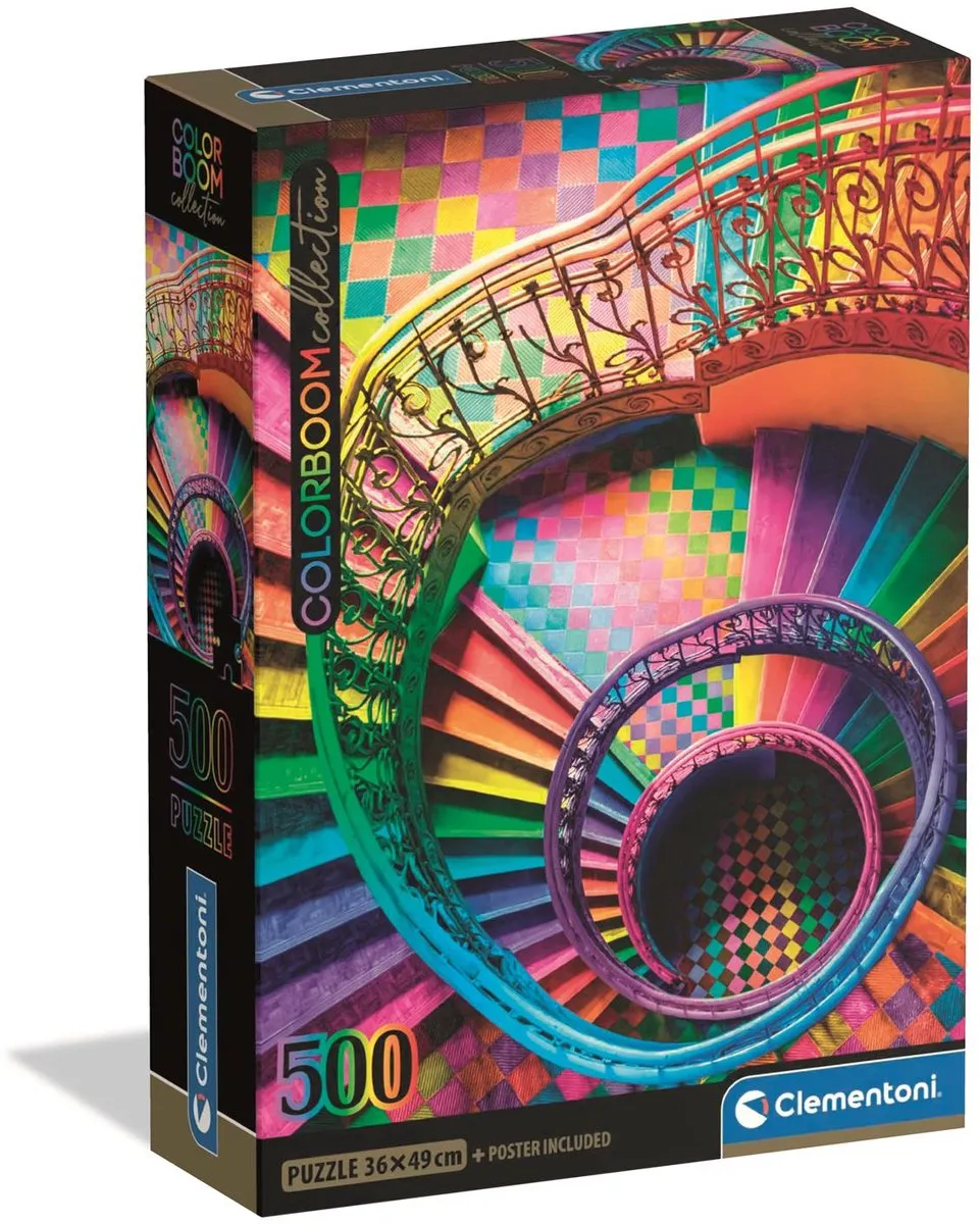 Clementoni Colorboom Trappen Puzzel 500 Stuks - Multikleur