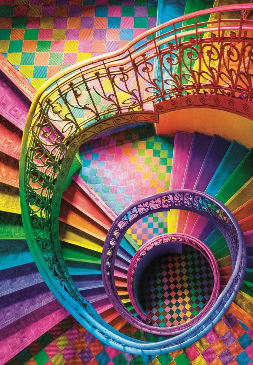 Clementoni Colorboom Trappen Puzzel 500 Stuks - Multikleur