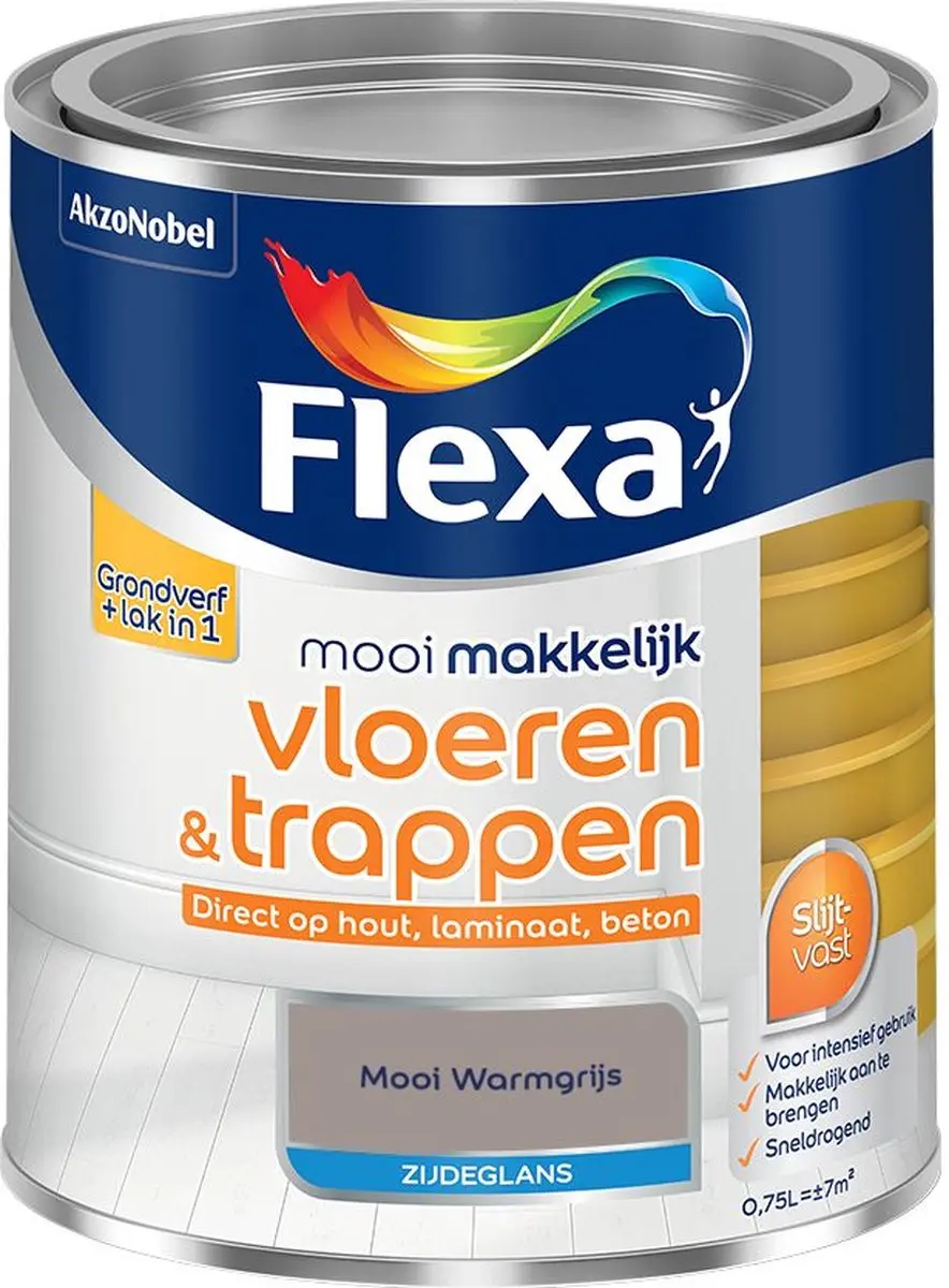 Flexa Mengverf Mooi Warmgrijs 750ml