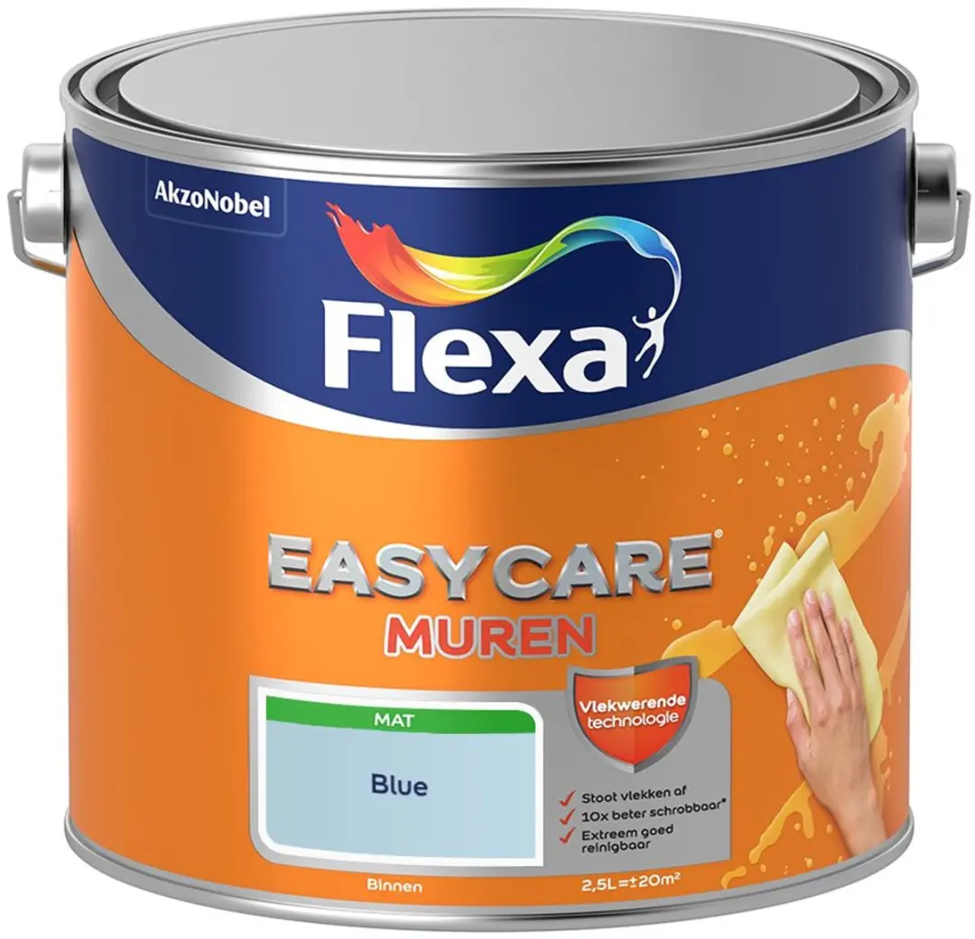 Flexa Easycare Muren Blue Mengverf 2,5L