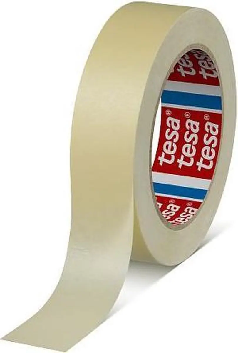 Tesa Krepp Masking Tape 50m x 5cm - 6 Stuks - Lichtgeel