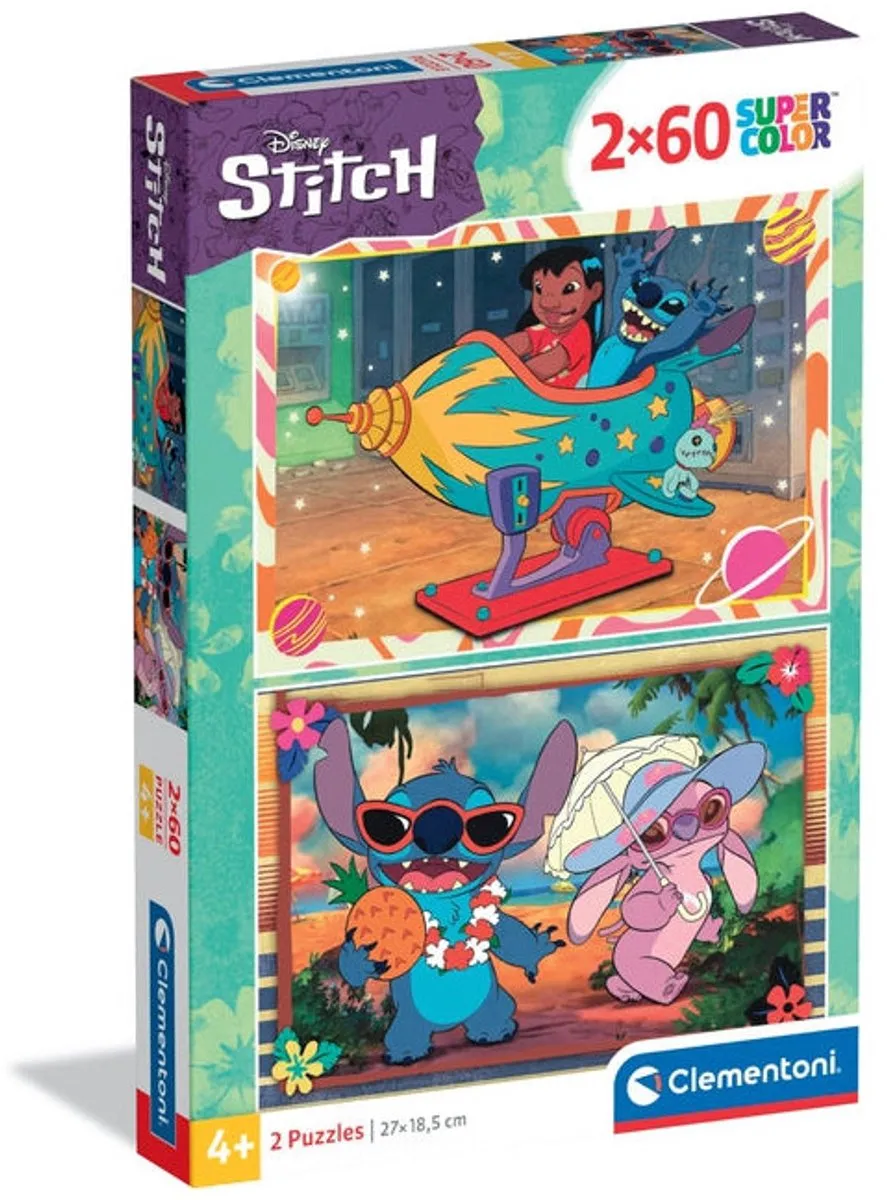 Clementoni Stitch Puzzel 120 Stuks - Multikleur