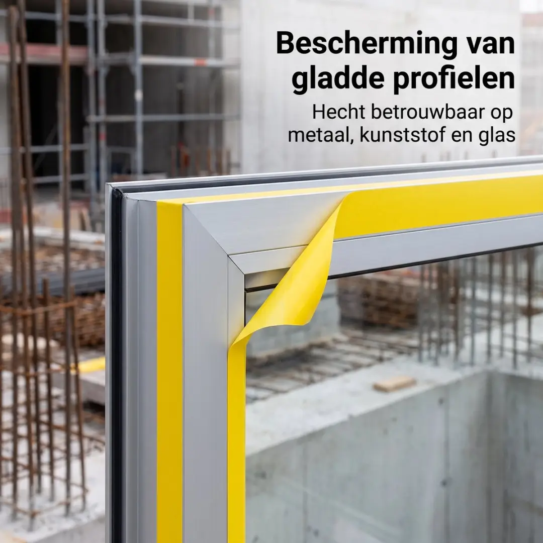 Kip Betonschuttingband 204 Geel - 50mm x 33m