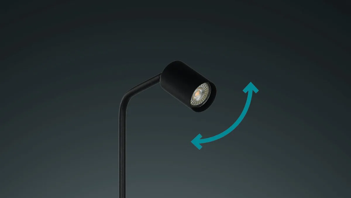 Eglo Rigomagno Vloerlamp GU10 - 151cm - Zwart
