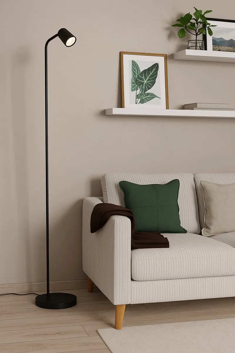 Eglo Rigomagno Vloerlamp GU10 - 151cm - Zwart