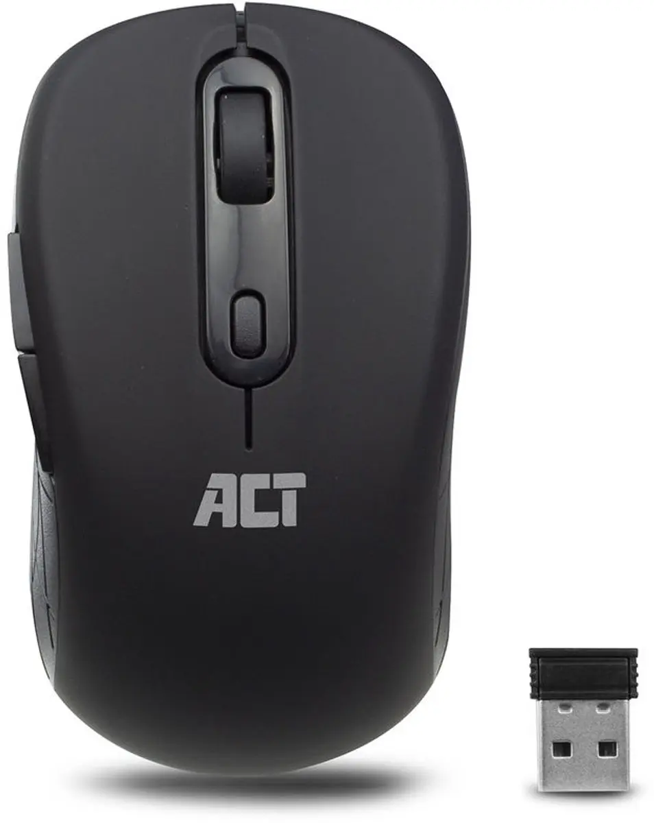 ACT AC5125 Draadloze Muis - 1600 DPI - Zwart