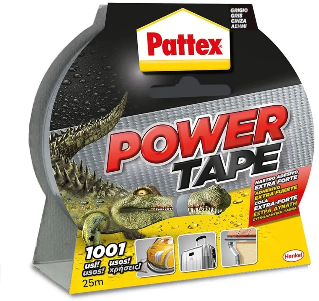 Pattex Power 50 X25M Duct Tape - 2 Stuks Grijs