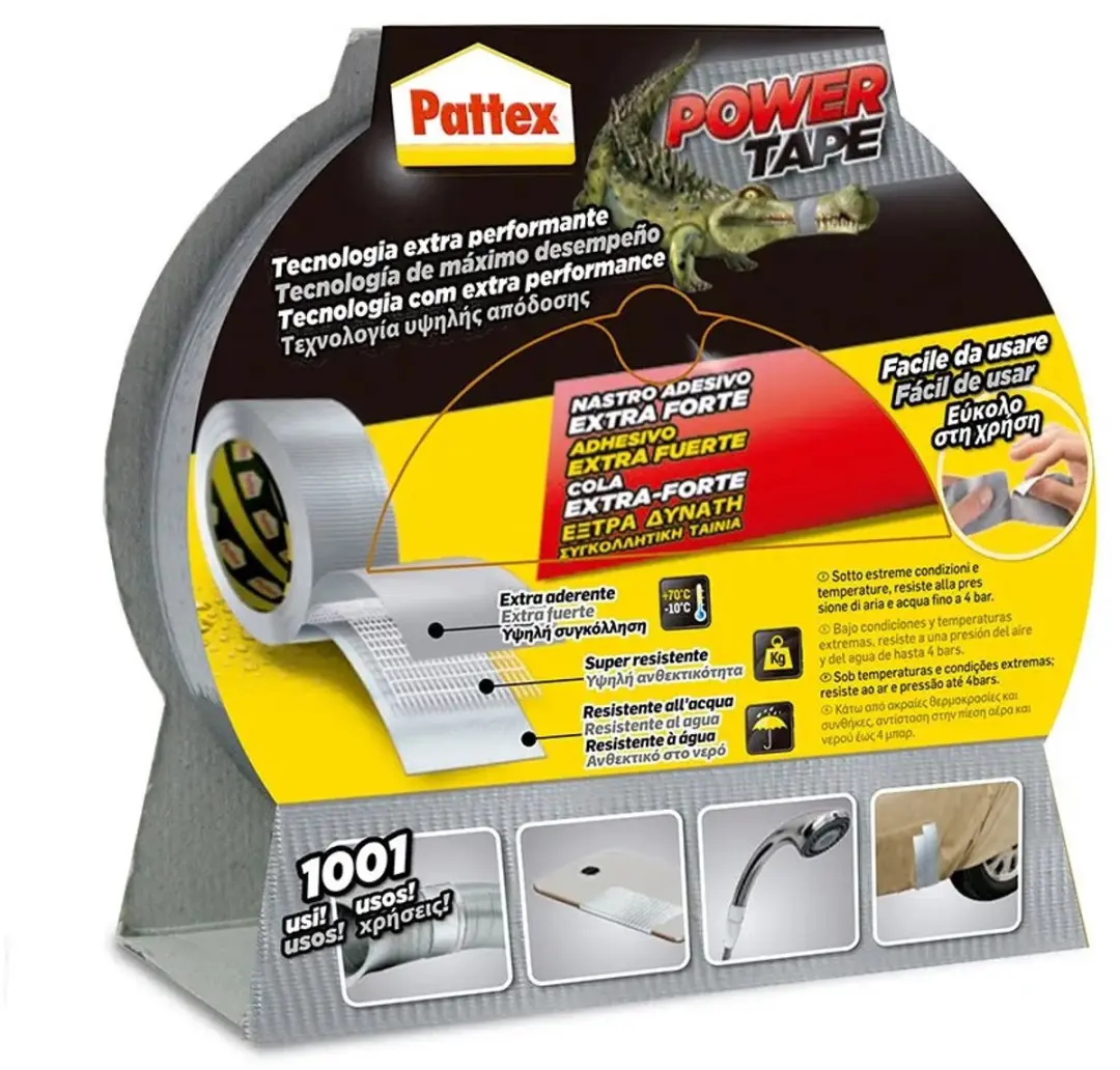 Pattex Power 50 X25M Duct Tape - 2 Stuks Grijs