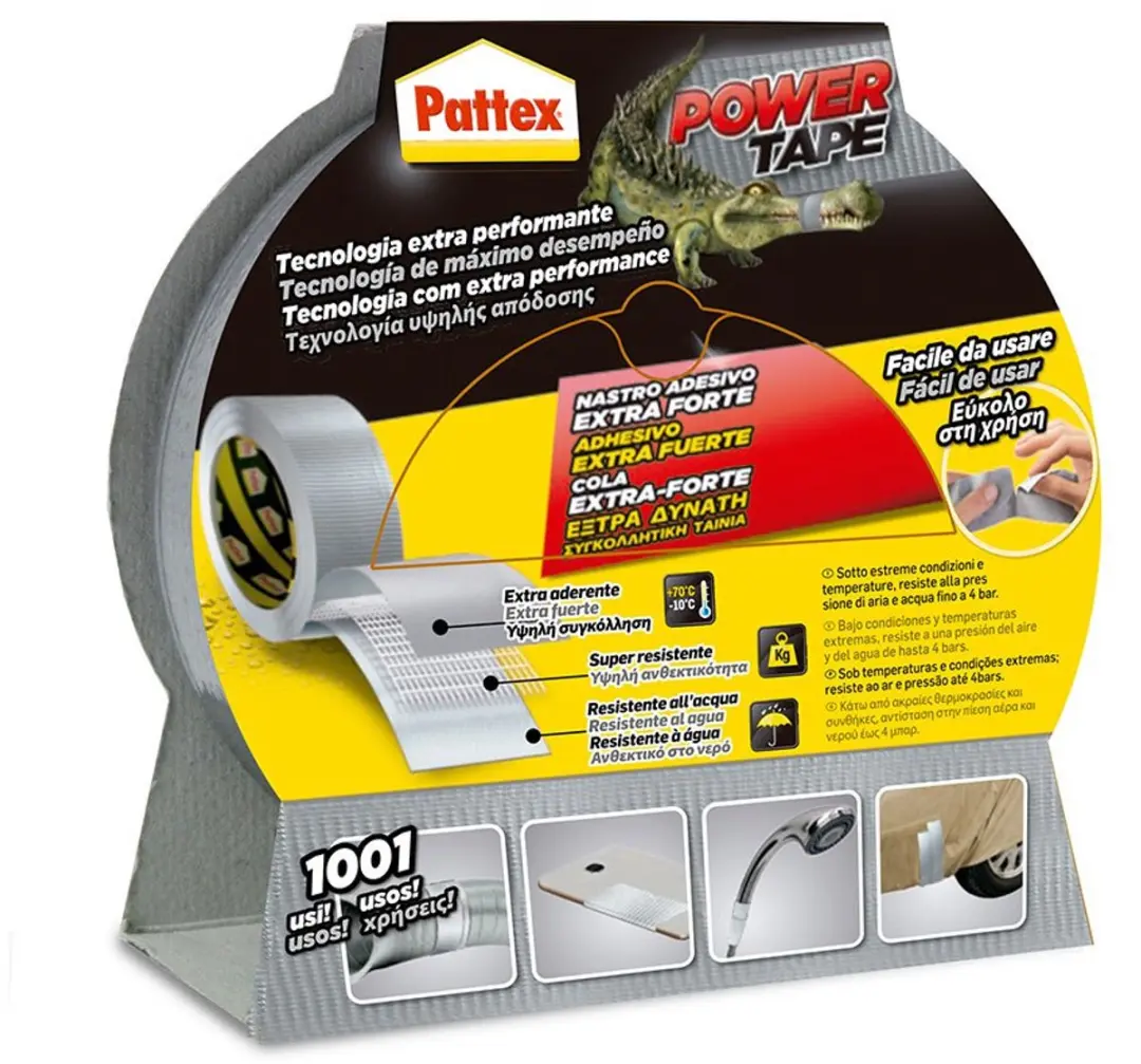 Pattex Power 50 X25M Duct Tape - 2 Stuks Grijs