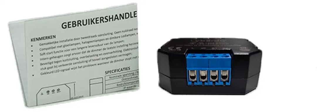 Lybardo Puls LED Dimmer 5-100W - Inbouw Zwart