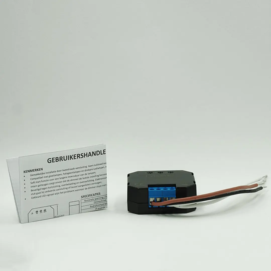 Lybardo Puls LED Dimmer 5-100W - Inbouw Zwart