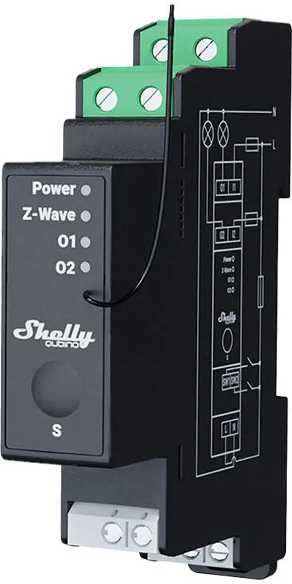 Shelly Wave Pro 2PM 2-Kanaals Repeater