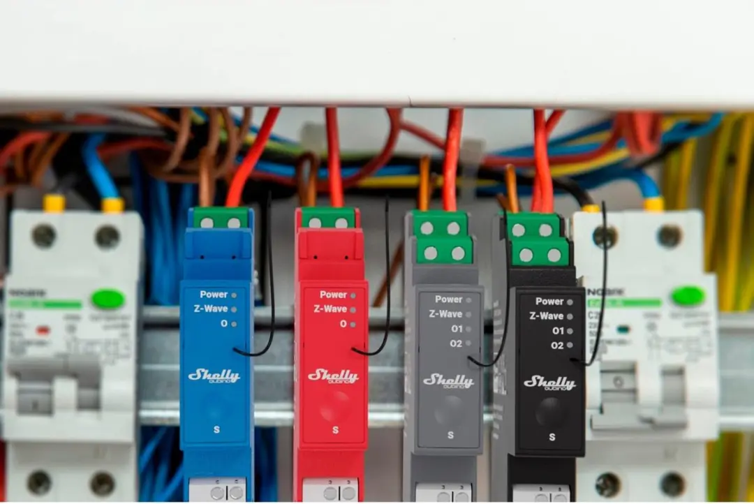 Shelly Wave Pro 2PM 2-Kanaals Repeater - Energiebewaking - Zwart - afbeelding 6 van 6