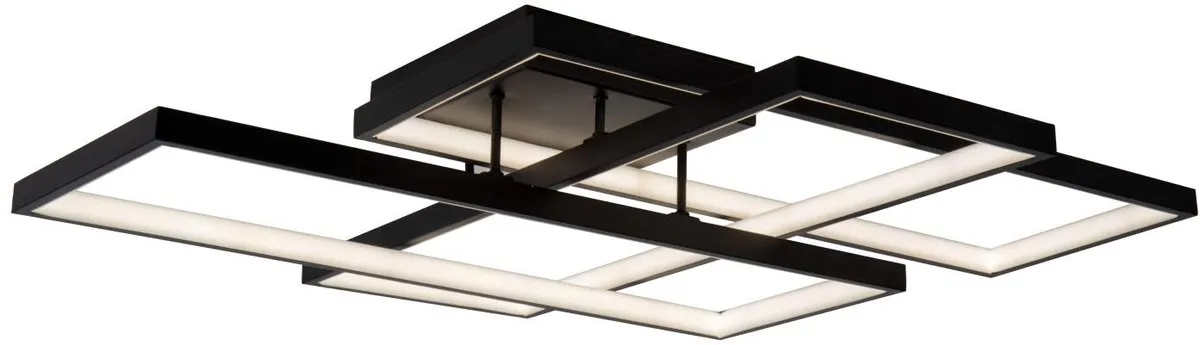 Lucide LOKERO Plafonnière LED - 60W 2700K/4000K Zwart