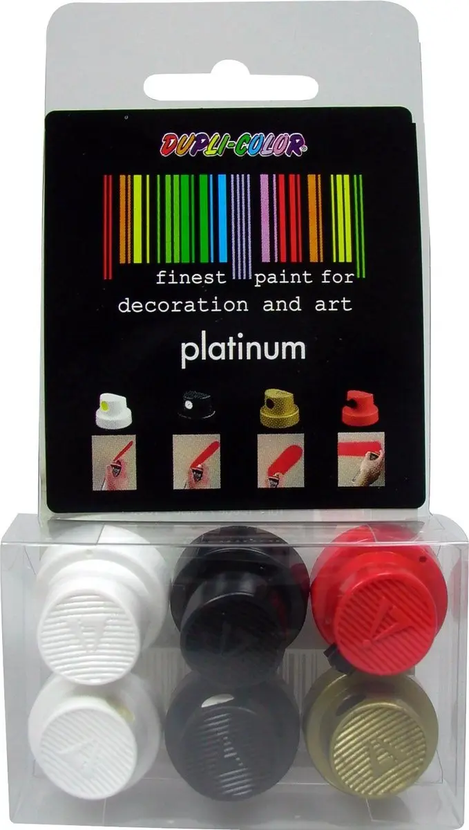 Motip DupliColor Spuitkopset 6 Stuks - Meerkleurig