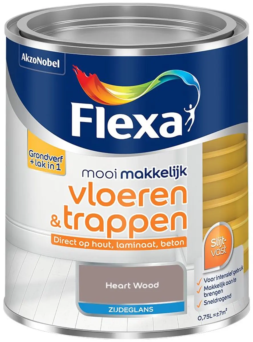 Flexa Heart Wood Mengverf 750ml - Zijdeglans