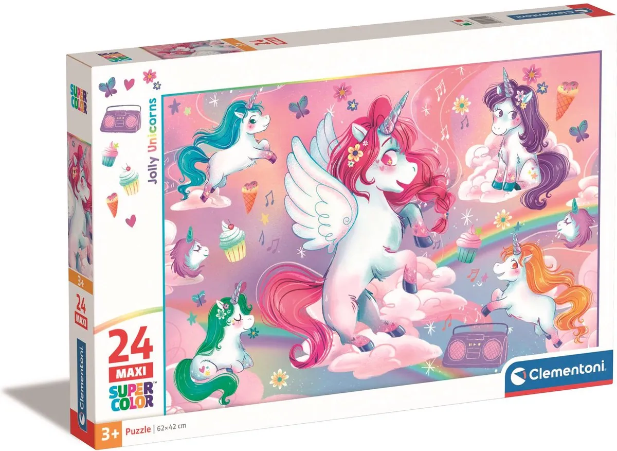 Clementoni Eenhoorn Puzzel 24 Maxi Stukjes