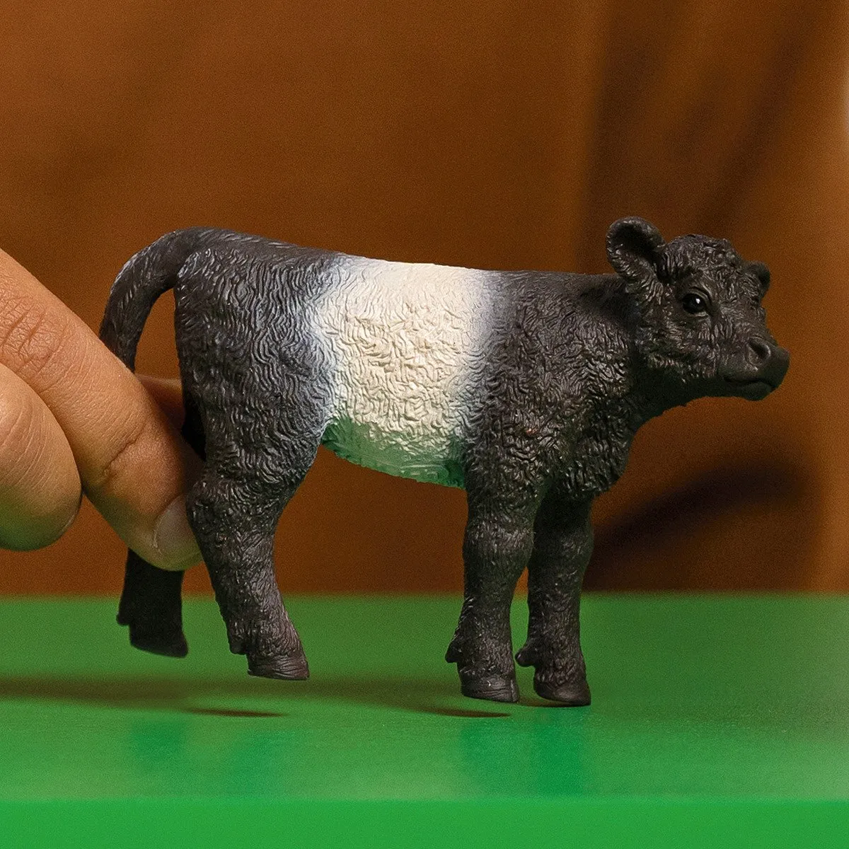 Schleich Farm World Galloway Kalf 13969 - Zwart/Wit