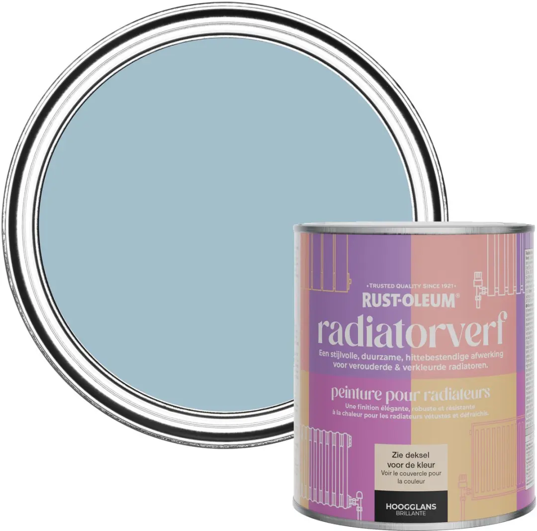 Rust-Oleum Radiatorverf Hoogglans Schemerblauw 750ml