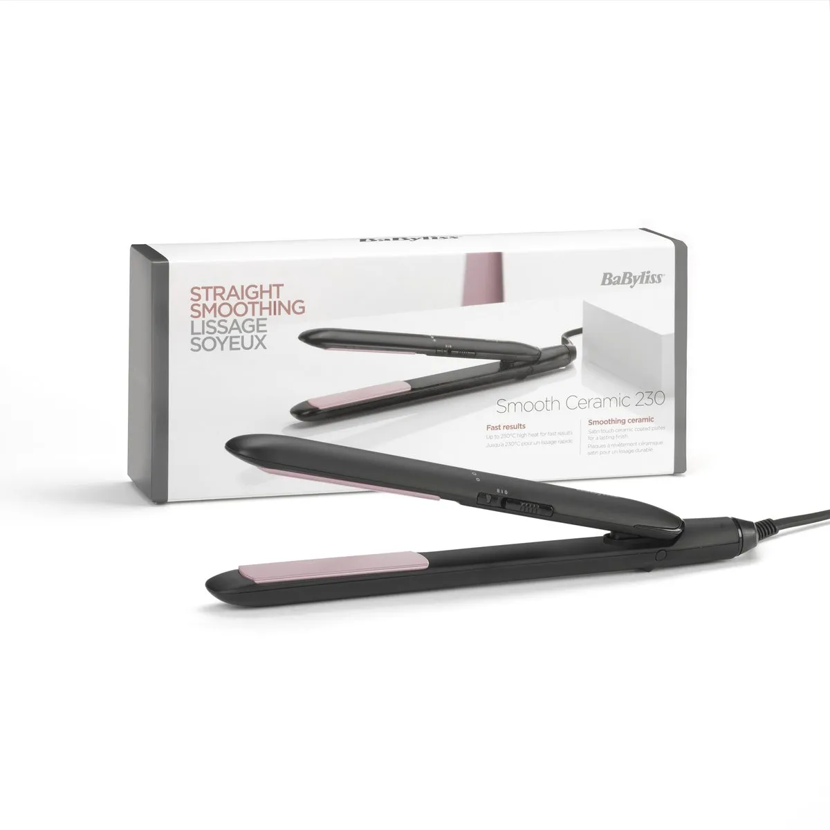 Babyliss Smooth Ceramic Stijltang ST241E - 230°C - Zwart
