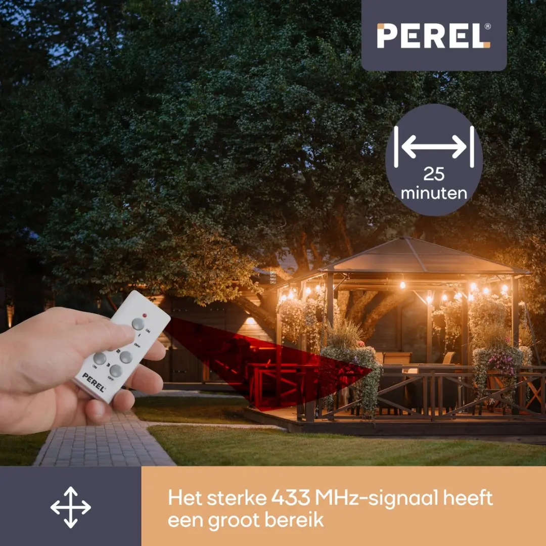Perel Draadloze Stopcontacten Set 3 - 2300W Wit
