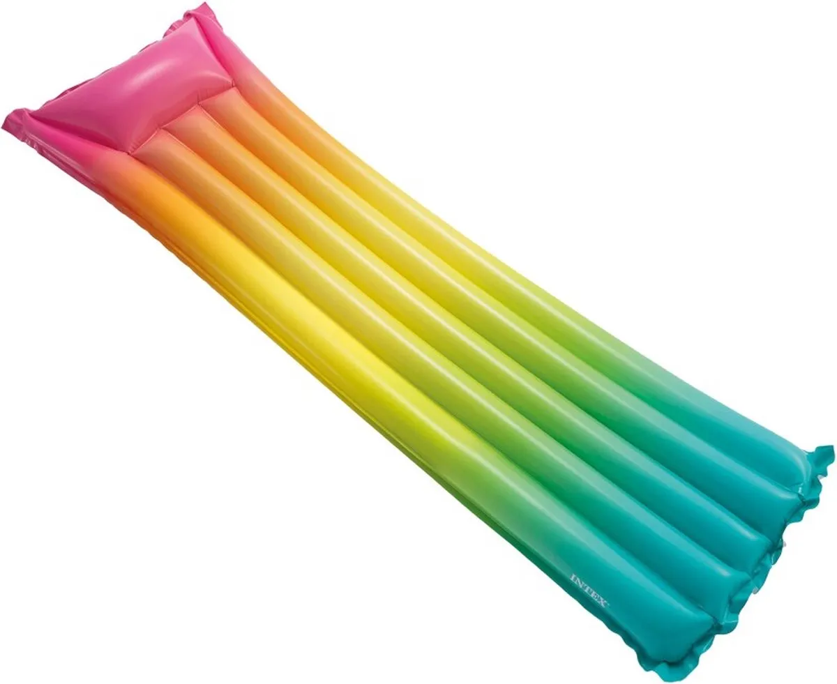 Intex Regenboog Luchtbed 170x53 Multicolor
