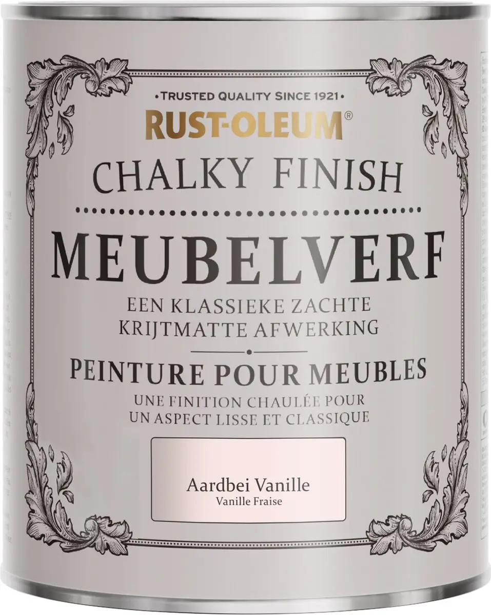 Rust-Oleum Roze Chalky Finish Meubelverf 750ml - Aardbei Vanille