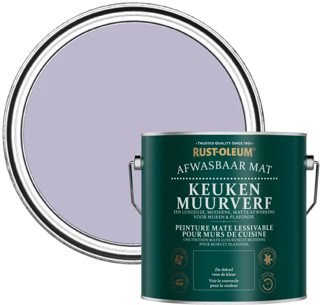 Rust-Oleum Keuken Muur- en Plafondverf Blauwe regen 2,5L