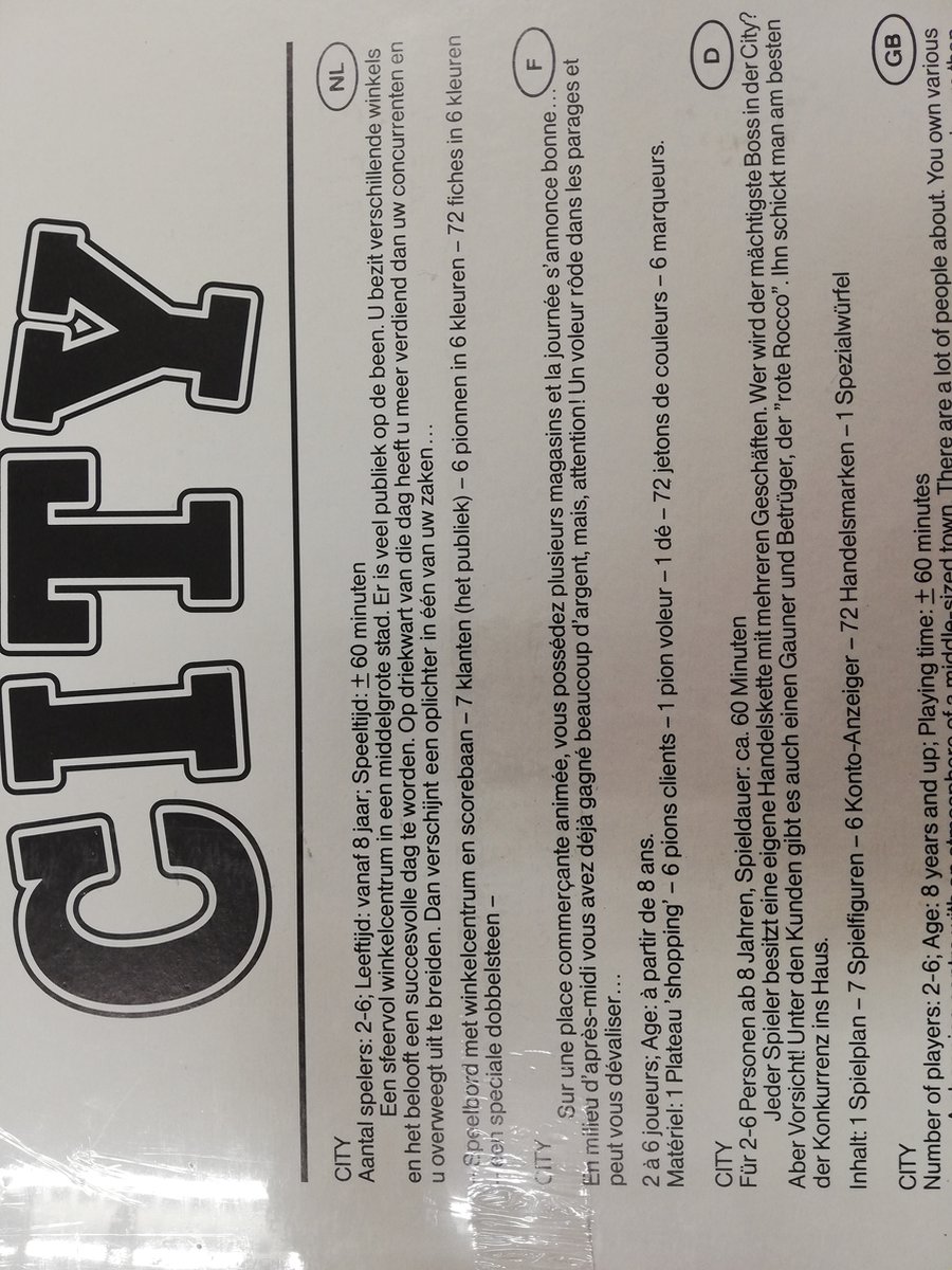 Gezelschapsspel CITY van Jumbo