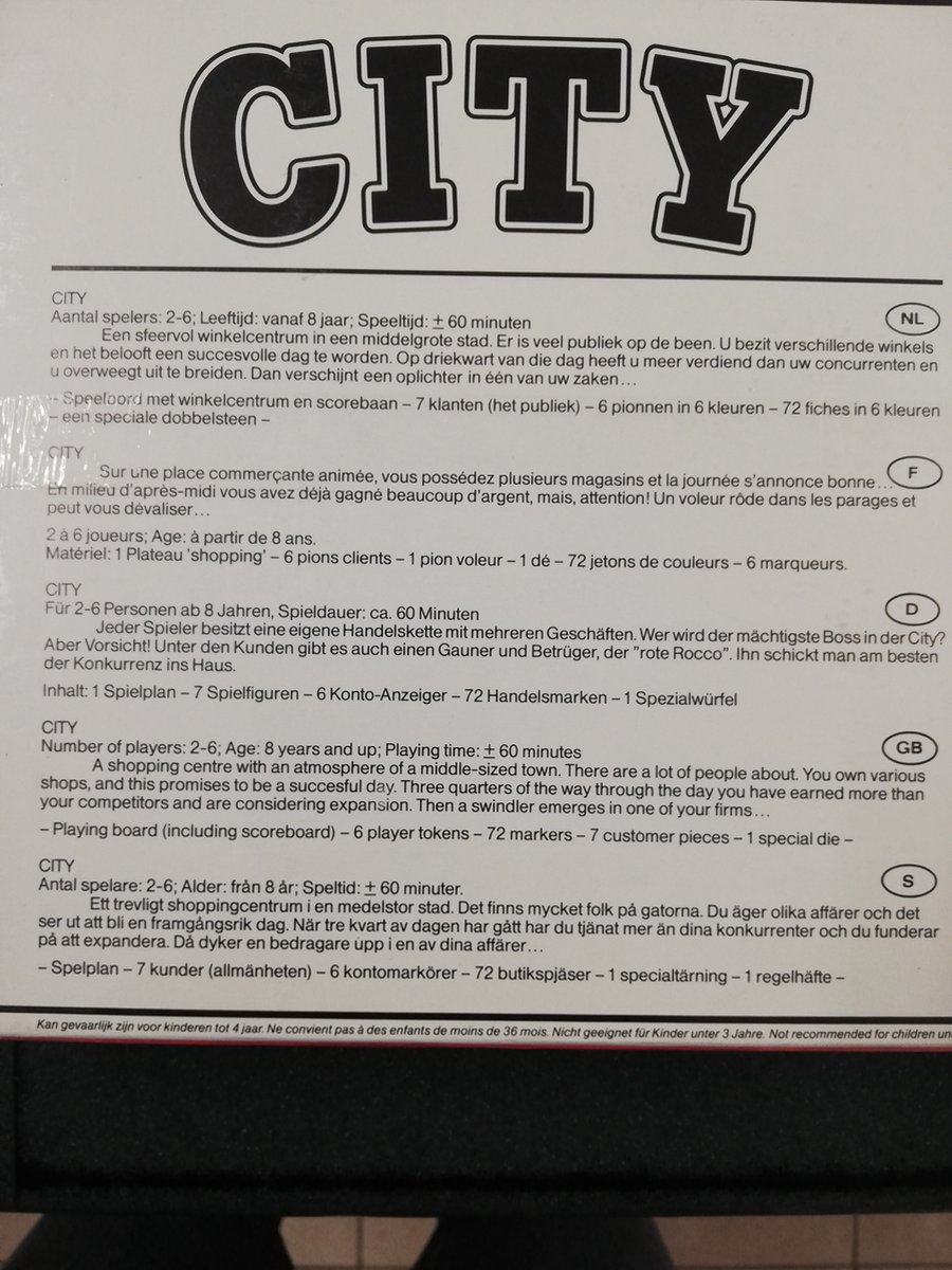 Gezelschapsspel CITY van Jumbo