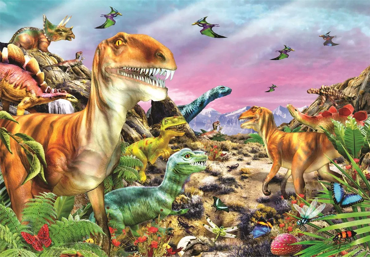 Clementoni Dinosaurs Puzzel 104 Stuks - Multicolor